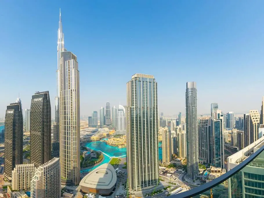 Panoramic Full Fountain,Opera& Burj Sky View 4Br Apt Dubai Apartment